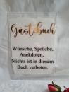 Acryl Schild Gästebuch