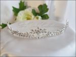 Silberfarbene Strass Tiara, Krone #3